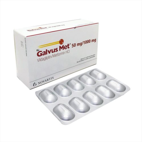 Vildagliptin, Metformin 50/1000mg GALVUS MET 50/1000 Tablet 10’s