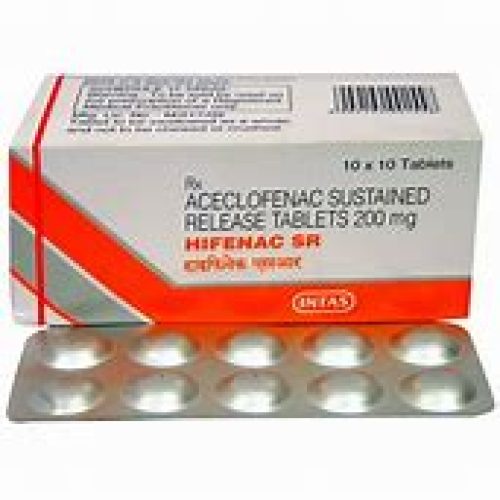 Aceclofenac & Paracetamol 200 mg HIFENAC SR Tablet 10’s