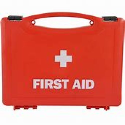 First Aid Kit Small Red Empty