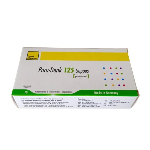 Paracetamol 125 mg PARA DENK SUPP 125 Suppository 10’s