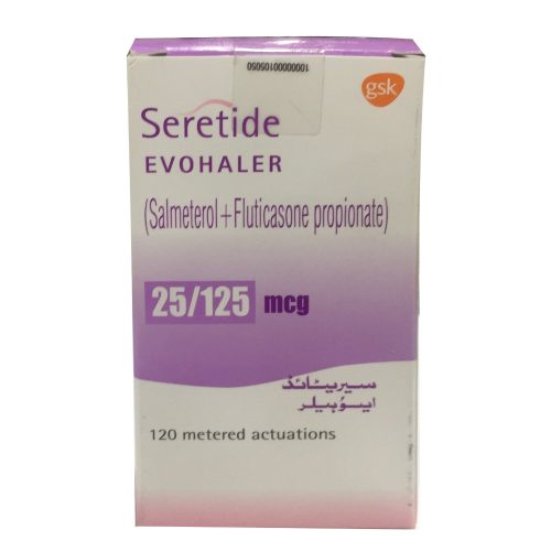 Fluticasone/Salmeterol25/125mcg,SERETIDE EVOHALER 25/125MCG,spray,inhaler