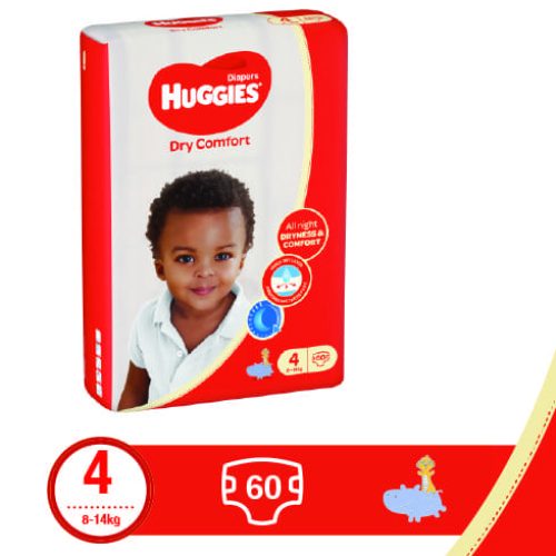 Huggies Dry Comfort Size 4 ( 8-14 kg) 60’s