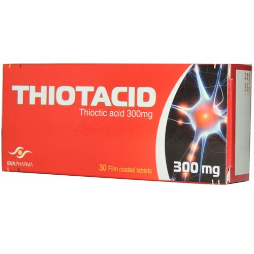 Thioctic acid 300mgTHIOEVA 300 Tablet 10’s