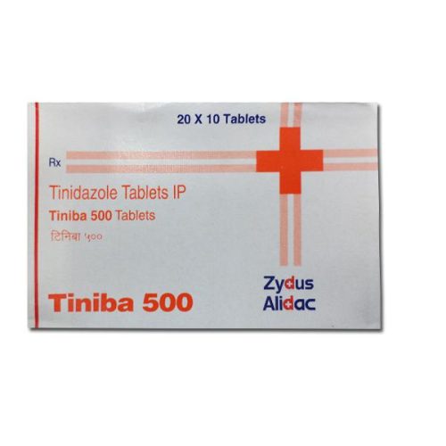 Tinidazole 500mg TINIBA Tablet 4’s