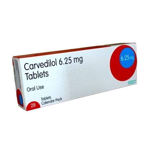 Carvedilol 6.25mg UK Tablet 7’s