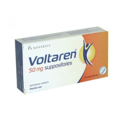 Diclofenac 50mg Voltaren Suppositories 10’s