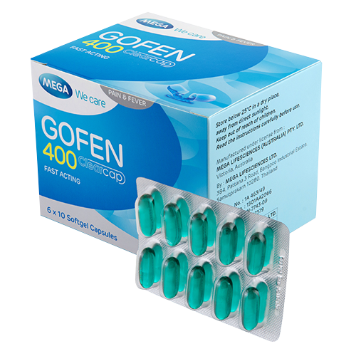 Ibuprofen 400mg Capsules Gofen 10’s