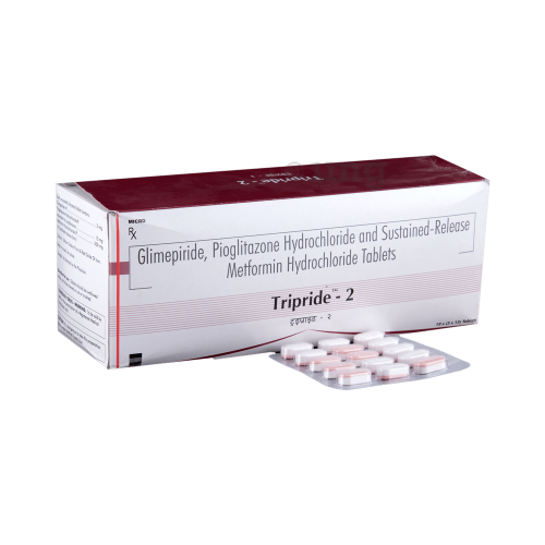 Glimepride/Pioglitazone/Metformin TRIPRIDE Tablets 10’s