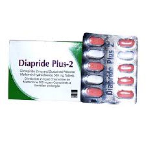 Glimepride/Metformin Diapride Plus Tablets 10’s